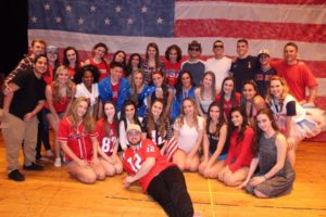 The class of 2017 pose for a picture after winning the overall Lip Sync contest this year.